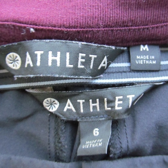 Athleta Two Athletic Workout Clothing Top & Crop Pants Women's Size 6 / M - Picture 12 of 12